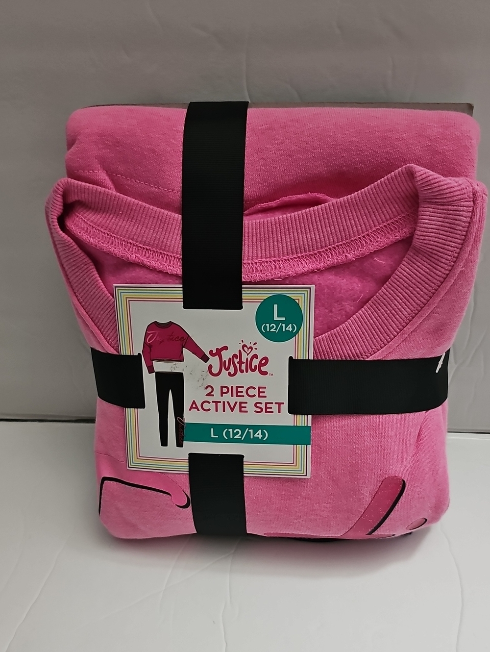 Justice Bright Pink 2-Piece Active Set